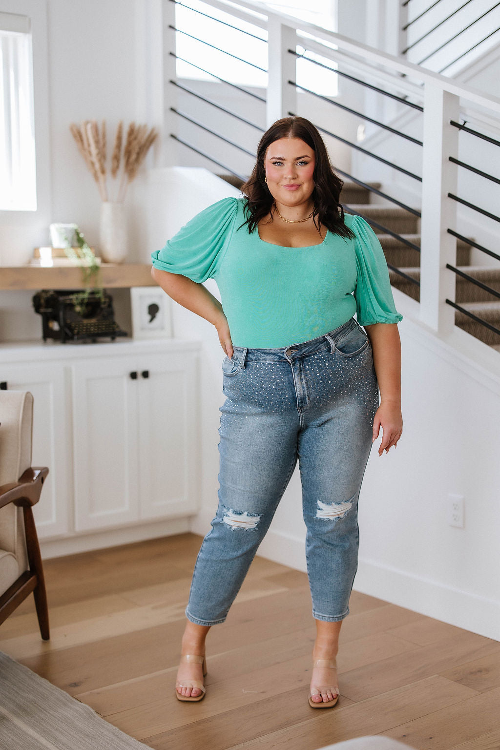 ATotalVisionSquareNeckBodysuitinMint13