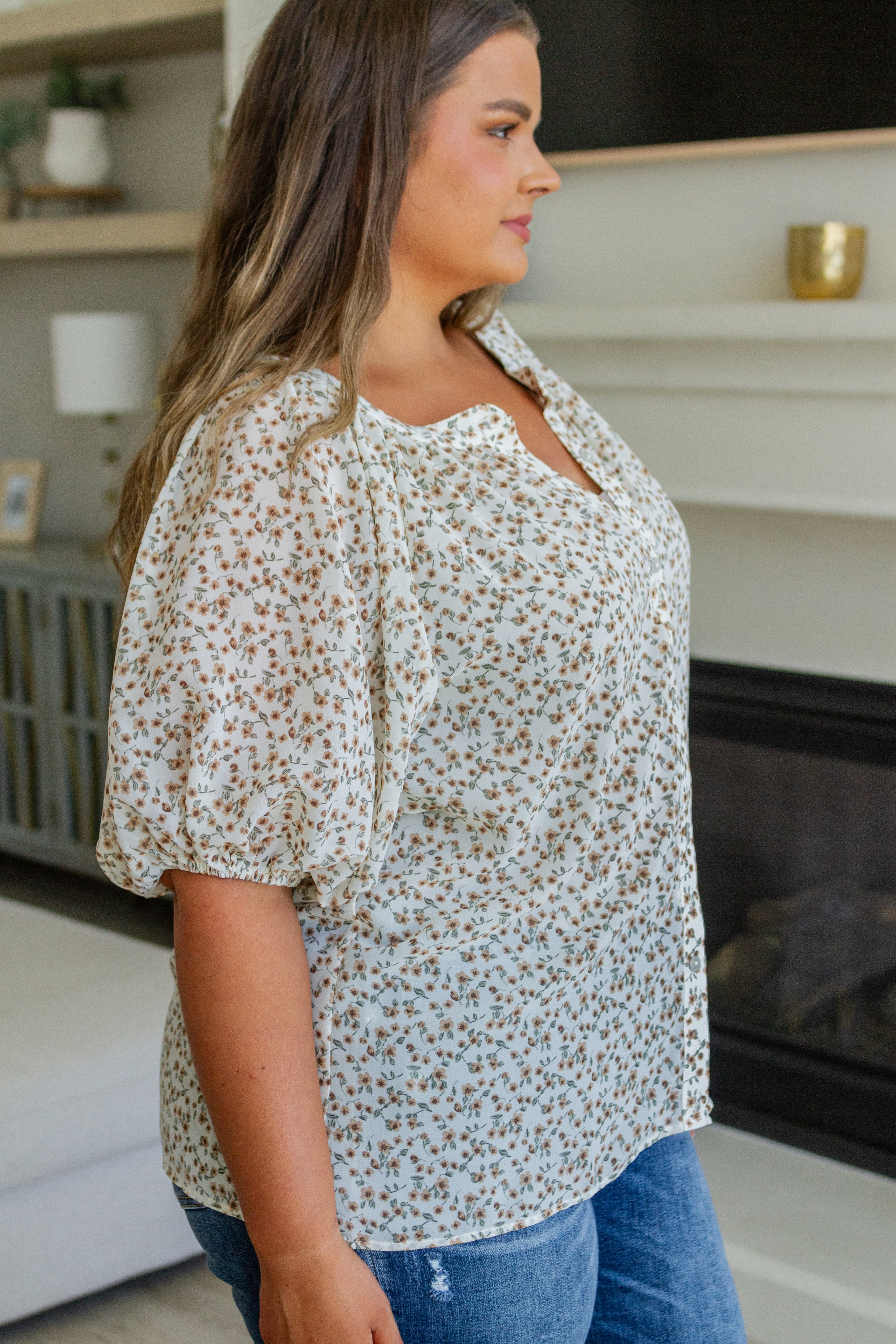 FancyMeFloralButtonDown21